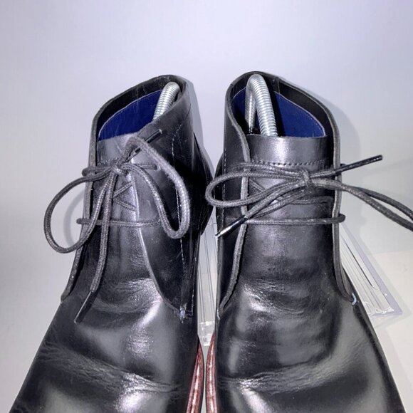 Ted Baker Crint Leather Chukka Boot Black Red Stitching Size EU45, US 12 main image 15